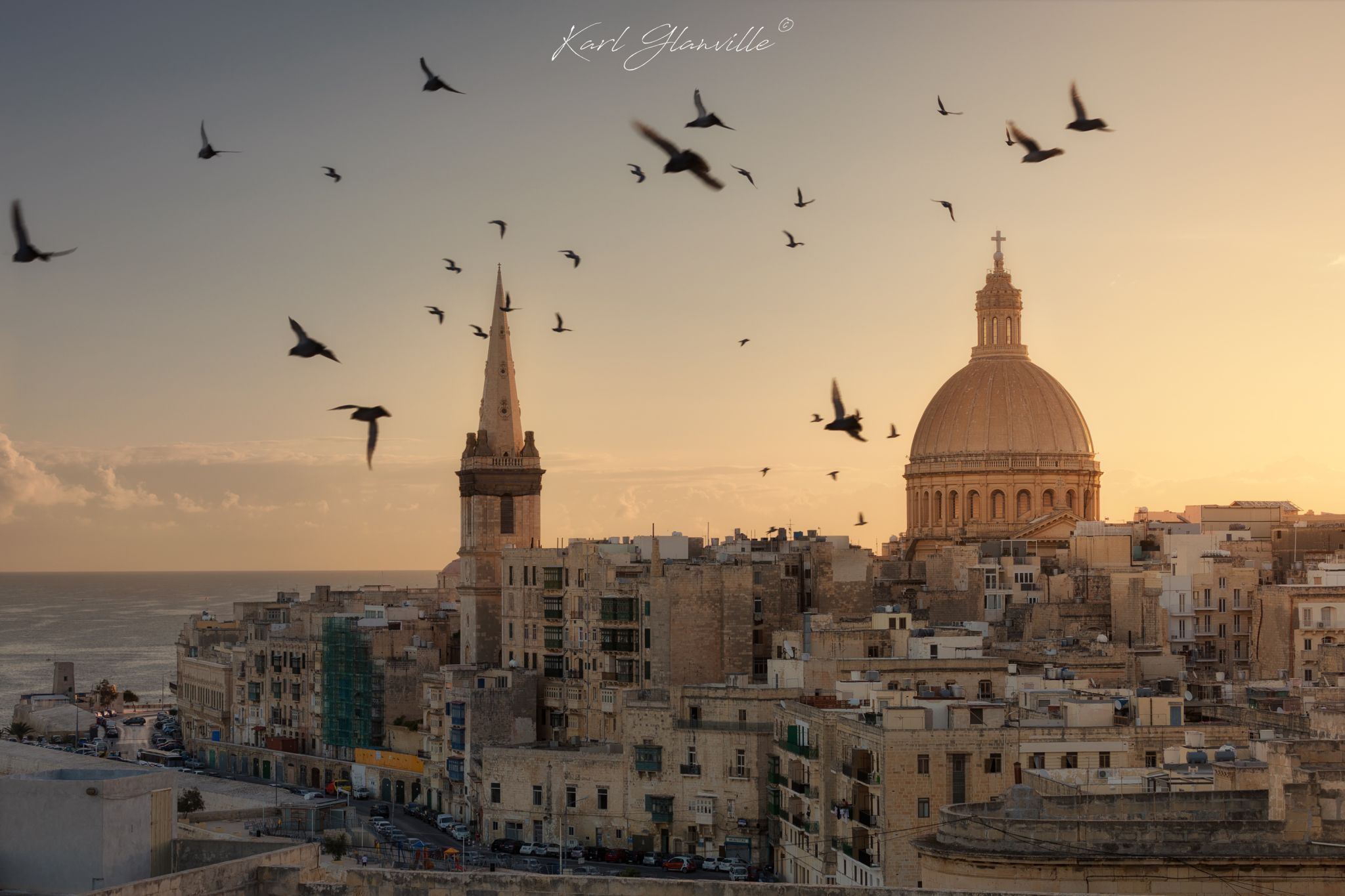 Valletta Skyline from St. Michael Bastion, Malta