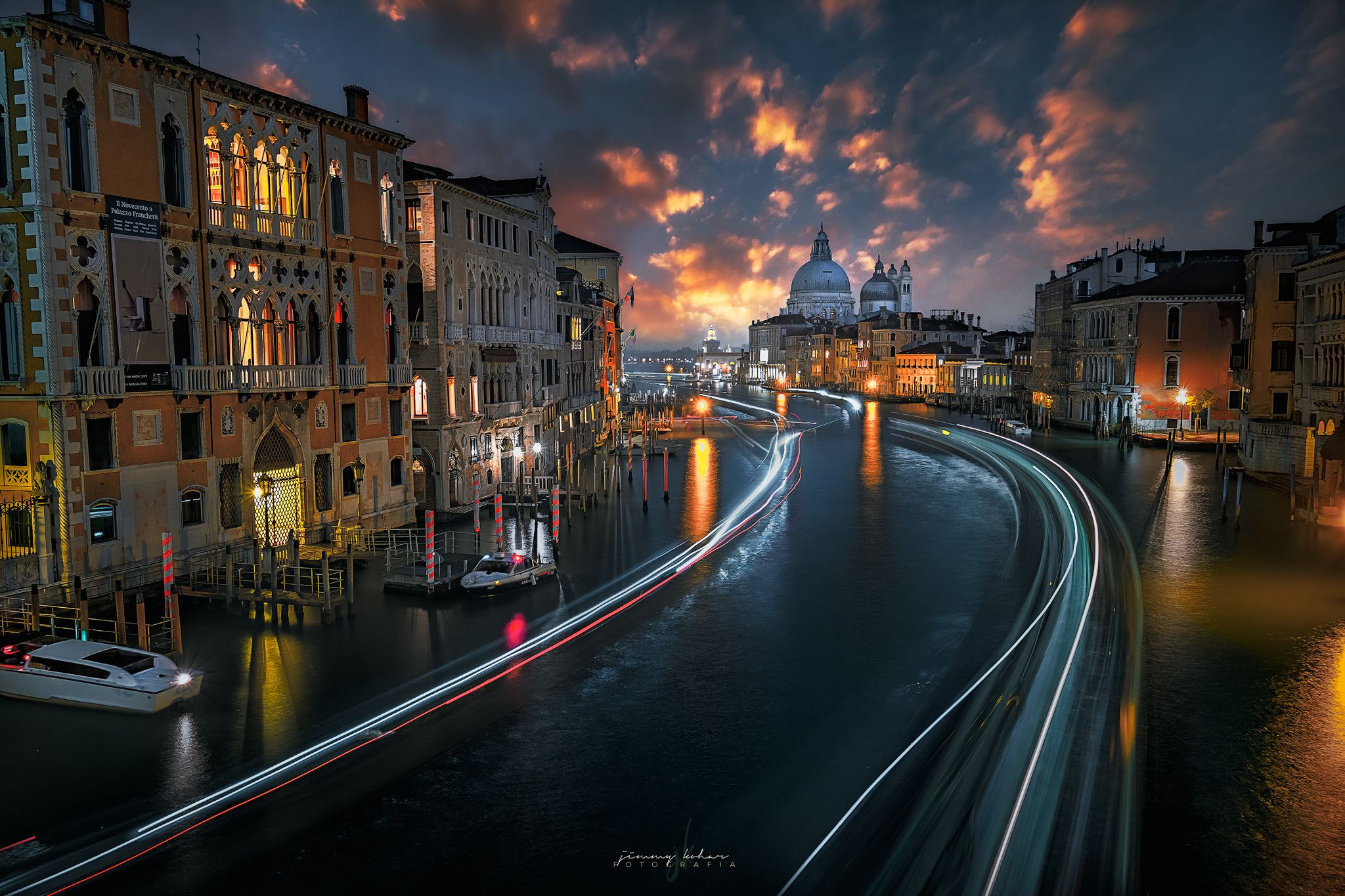 View from Ponte dell'Accademia, Venice, Italy