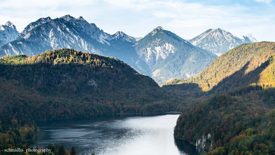 View of Lake Alpsee