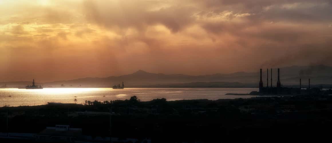 View of Larnaca Bay