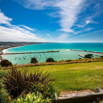 View of the harbour, Oamaru, South Island, New Zealand