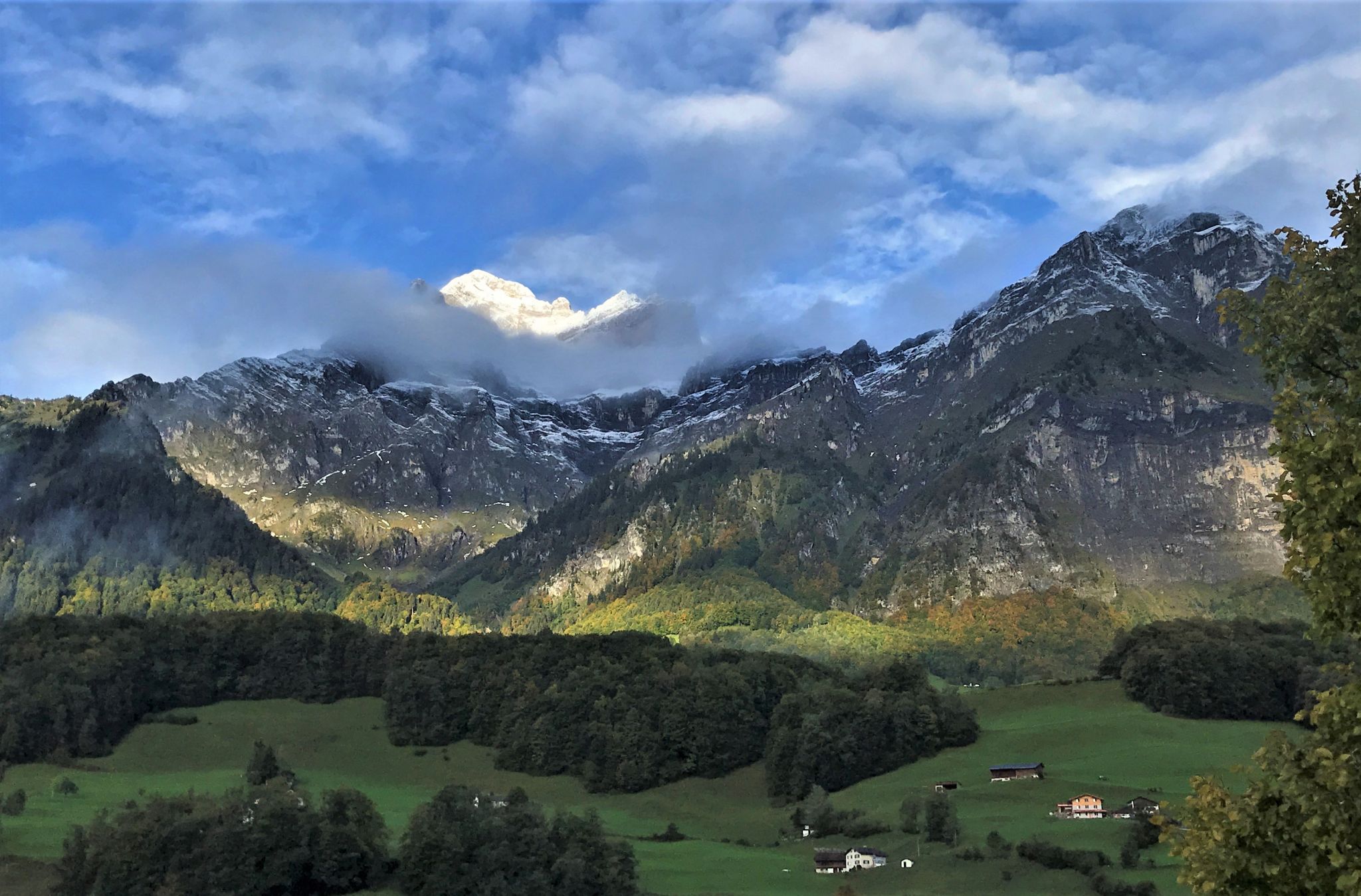 View on Mitlödi/GL, Switzerland