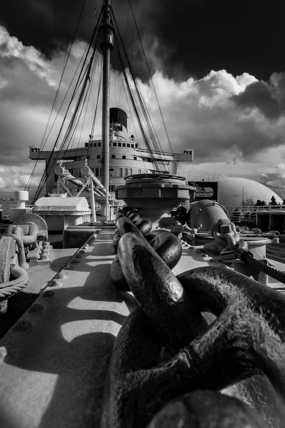 Anchor Chain Queen Mary, Long Beach, California, USA