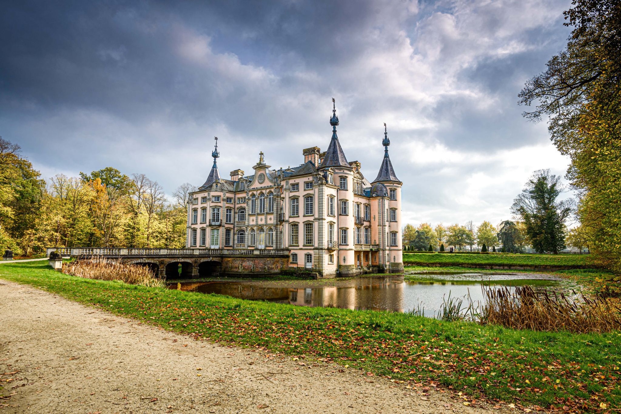 Poeke Castle in Flanders, Belgium