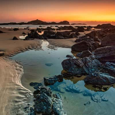 Bonville Headland, Rocky sunrise, North Coast NSW, Australia