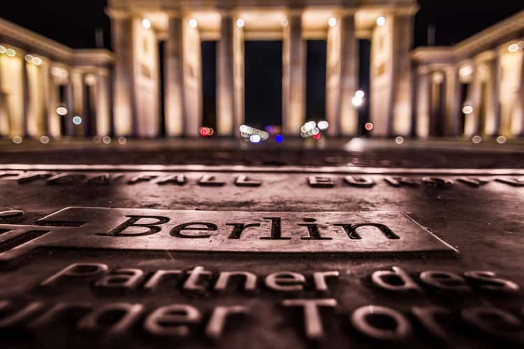 Memorial Plaque at the Brandenburger Gate, Berlin