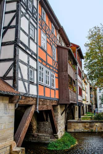 Erfurt Krämerbrücke, south side