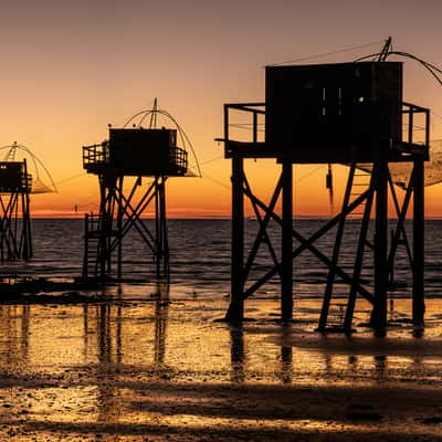 Fishermen's cabins at Saint Michel Chef Chef, France