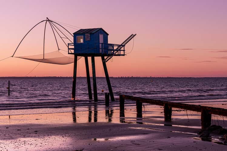 Fishermen's cabins at Saint Michel Chef Chef