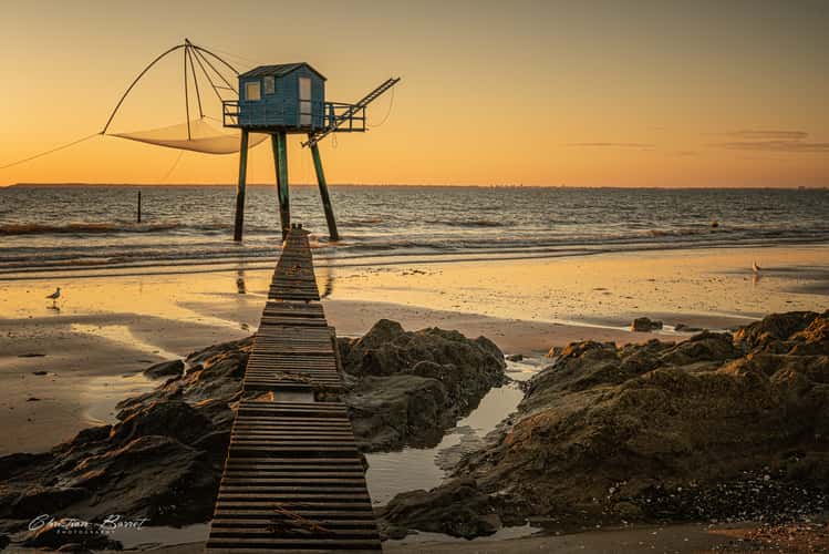 Fishermen's cabins at Saint Michel Chef Chef