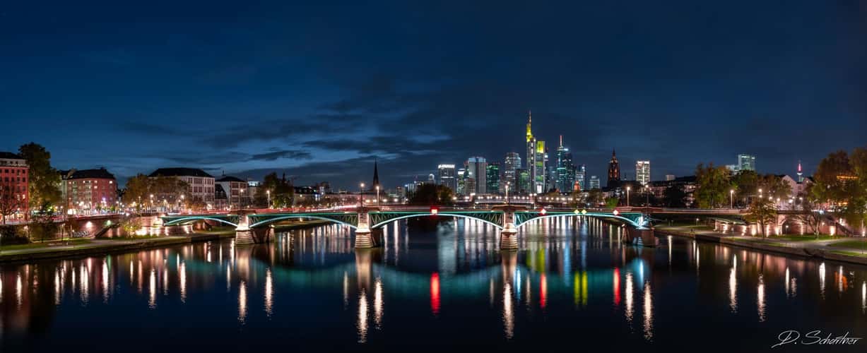 View from the Flößerbrücke, Frankfurt am Main