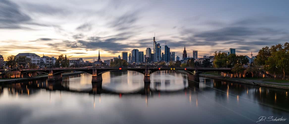 View from the Flößerbrücke, Frankfurt am Main