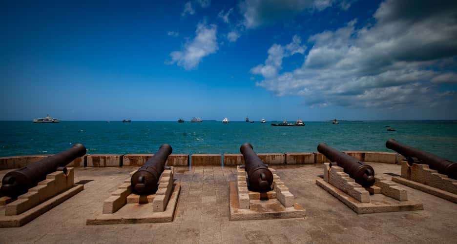 Gun emplacement Stone Town, Zanzibar