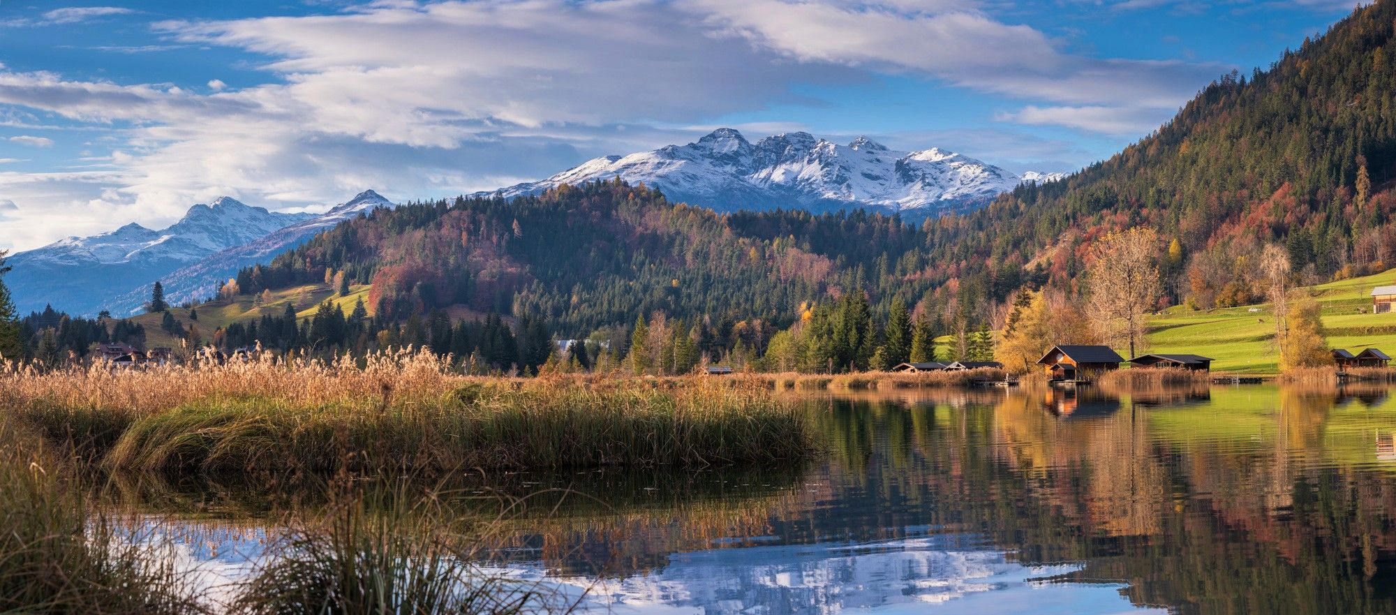 Late afternoon at Alp´s lake, Austria