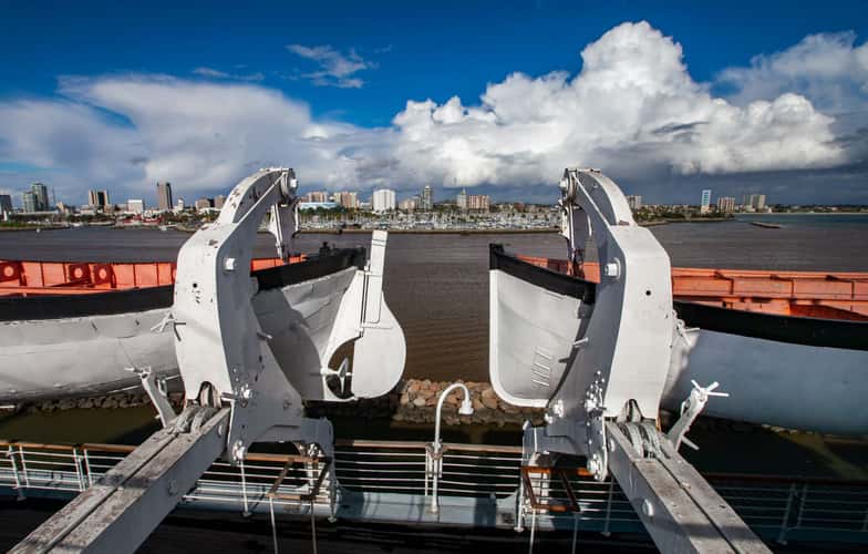 Lifeboats Queen Mary, Long Beach, California