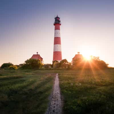 Lighthouse Westerheversand, Germany