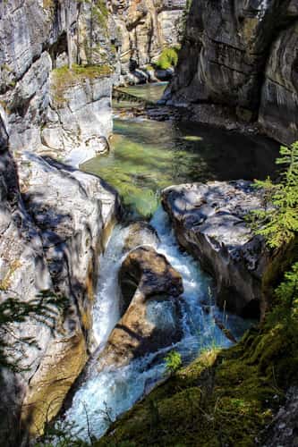 Maligne Canyon - From below