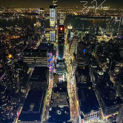 View from Empire State Building, New York City, USA