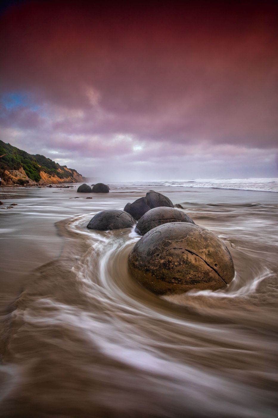 Moeraki Boulders Road, Hampden, South Island, New Zealand