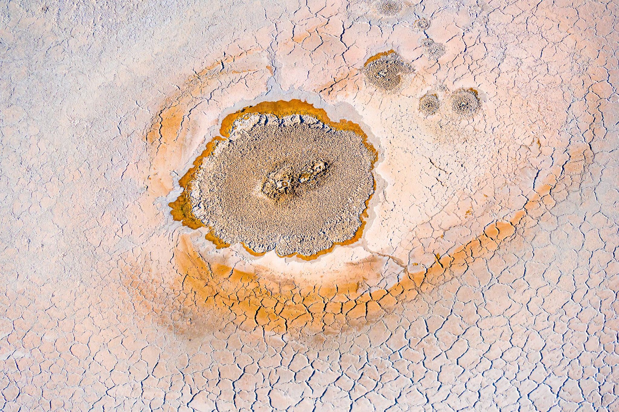 Mound Spring in Lake Eyre, Australia
