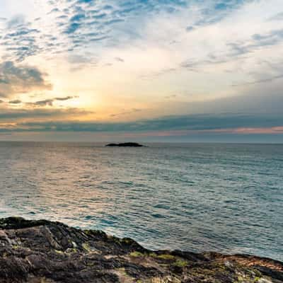 Pano from Mutton Bird Island sunrise Coffs Harbour NSW, Australia