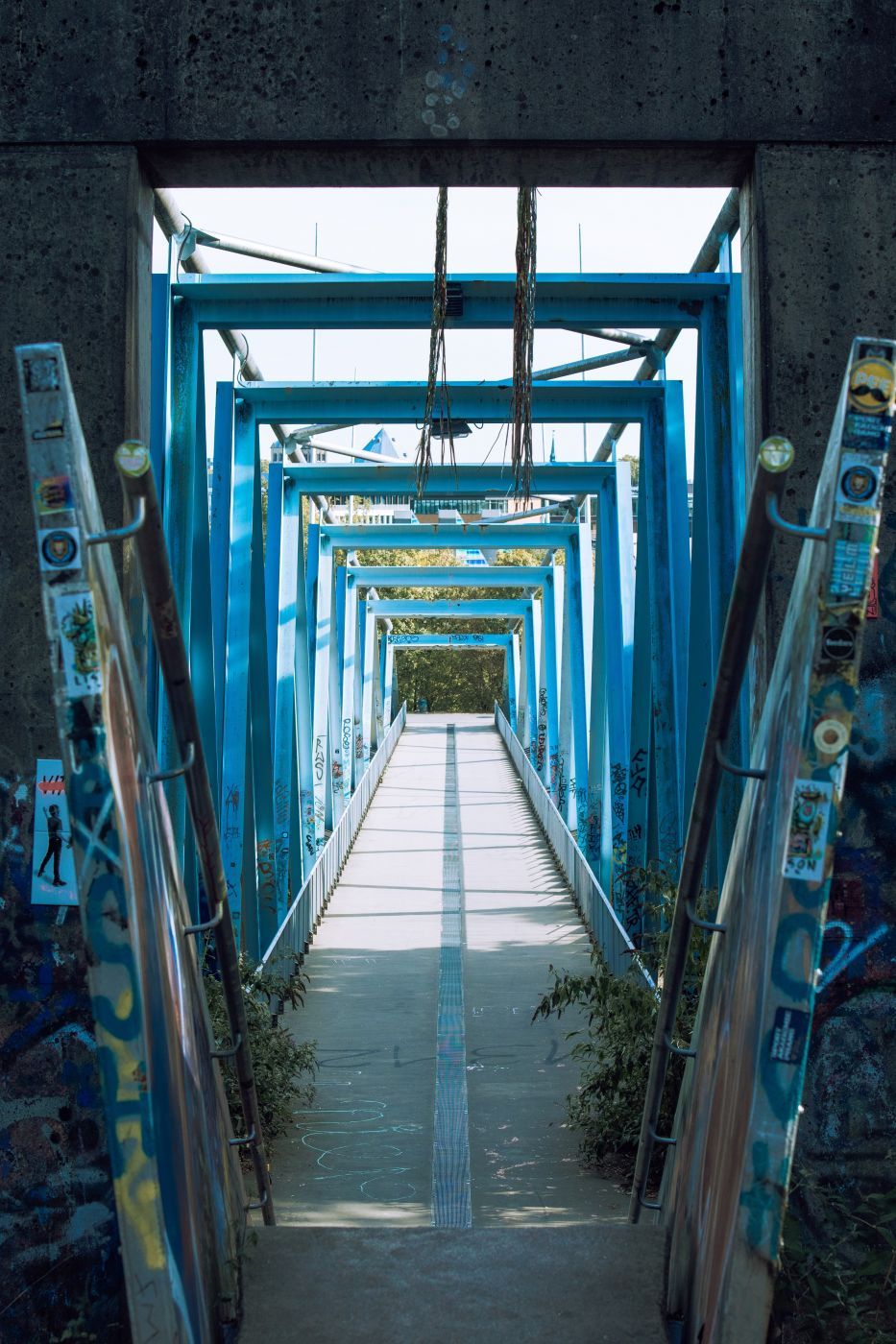 Pedestrian Bridge near Media Park, Germany