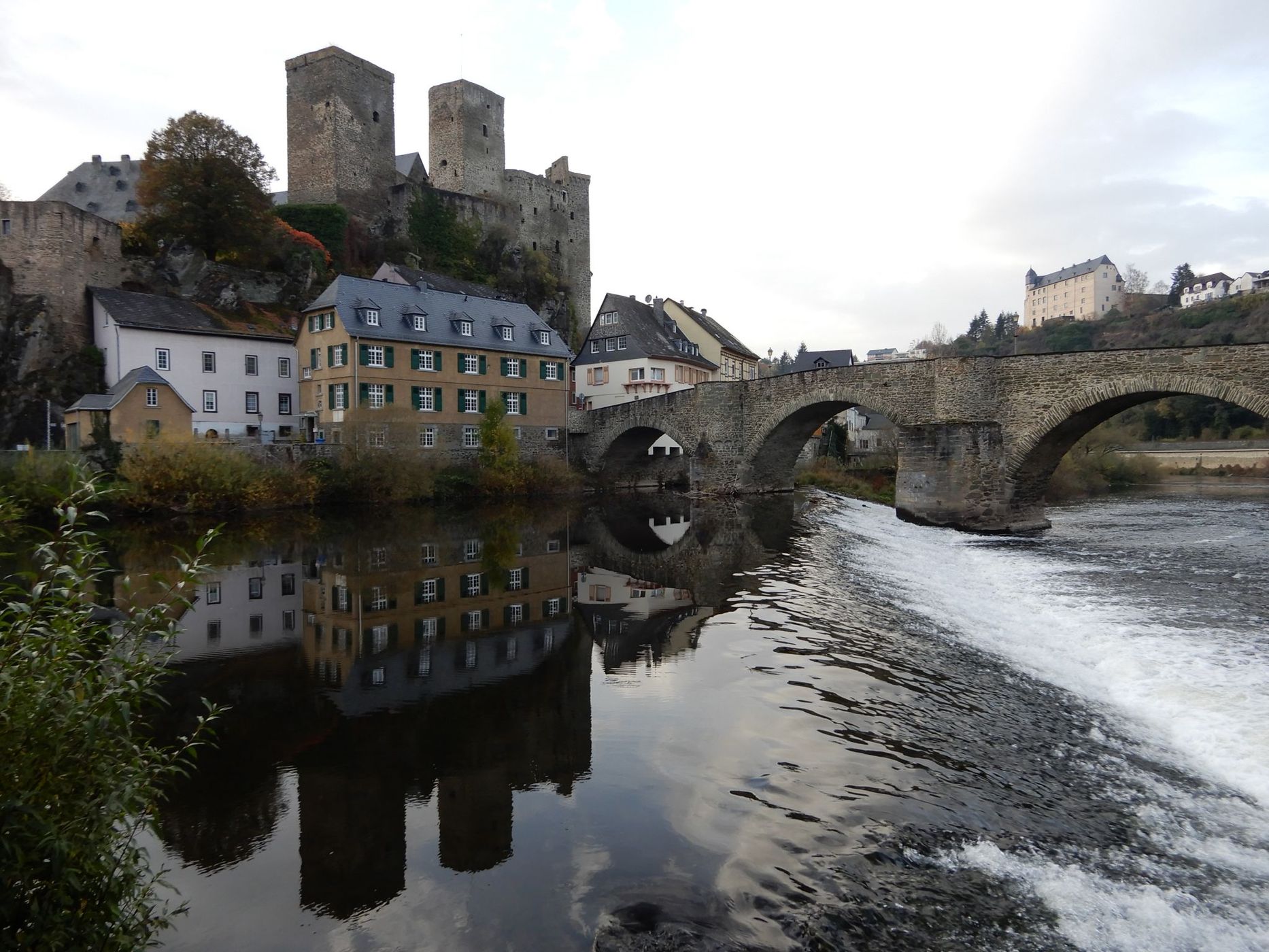 Runkel Castle above the Lahn, Germany