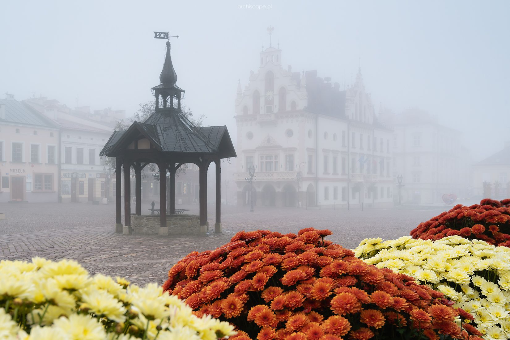 Rzeszów Market Square and City Hall, Poland