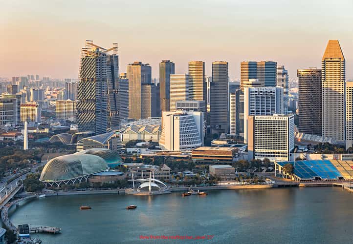 View from Level 33, Marina Bay Financial Centre