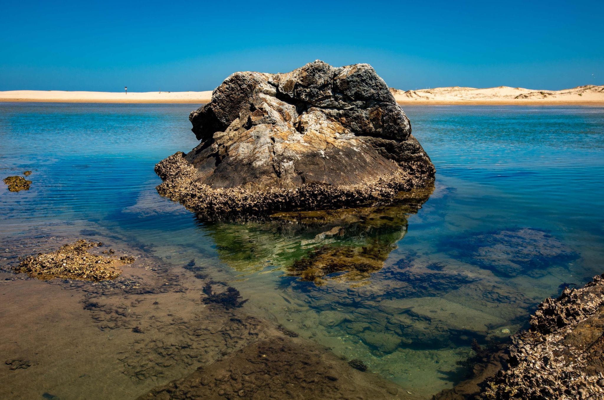 The rock reflection Sawtell North Coast NSW, Australia