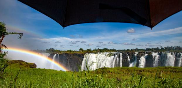 Umbrella & Rainbow Victoria Falls