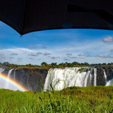 Umbrella & Rainbow Victoria Falls, Zimbabwe