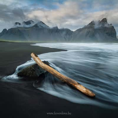 Vestrahorn from the beach, Stokkness, Iceland