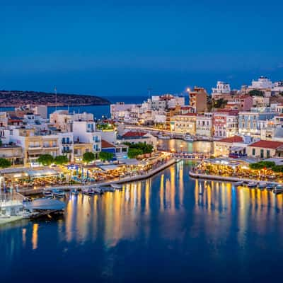 View on Chersonissos, Crete, Greece