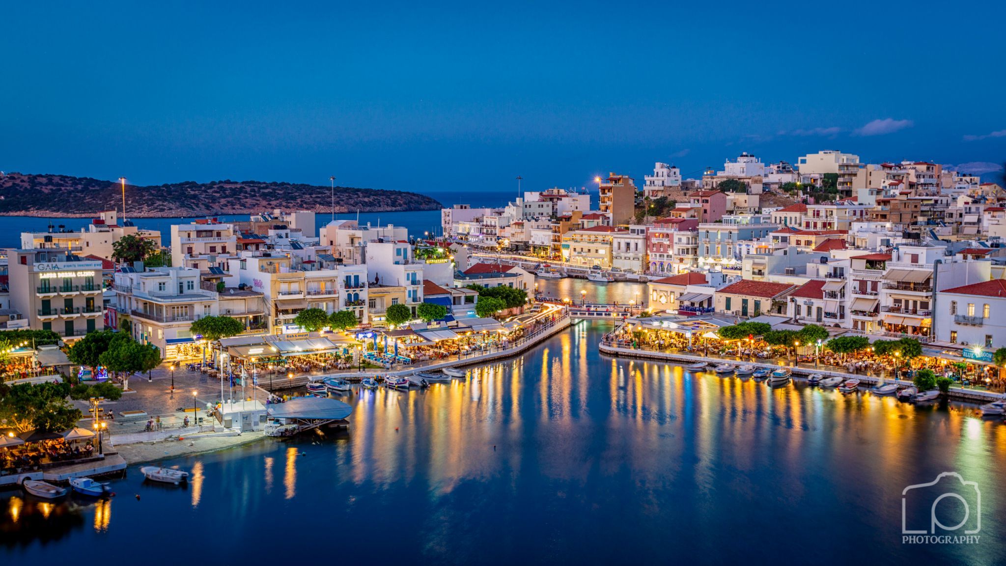 View on Chersonissos, Crete, Greece