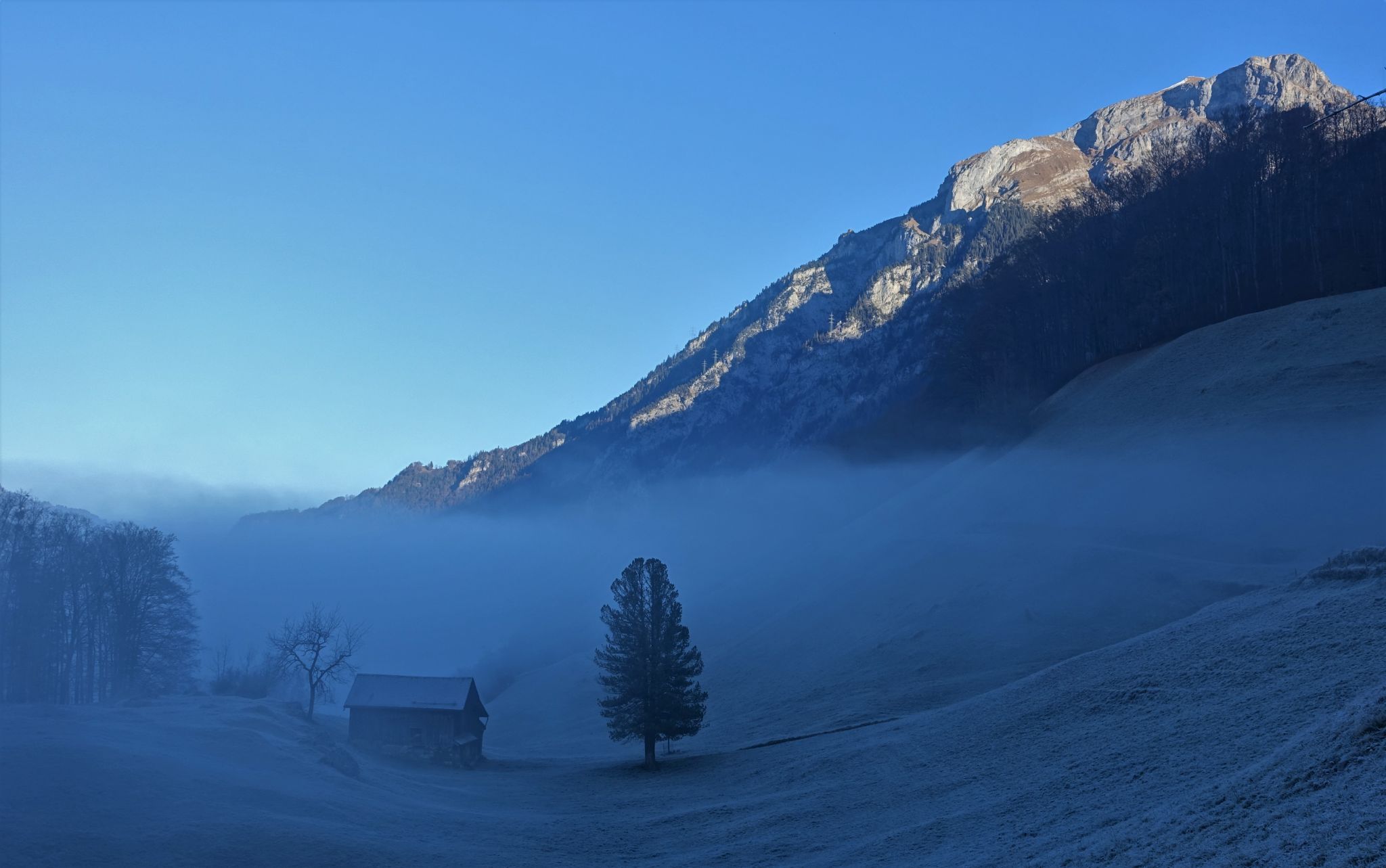 View on Mitlödi/GL, Switzerland