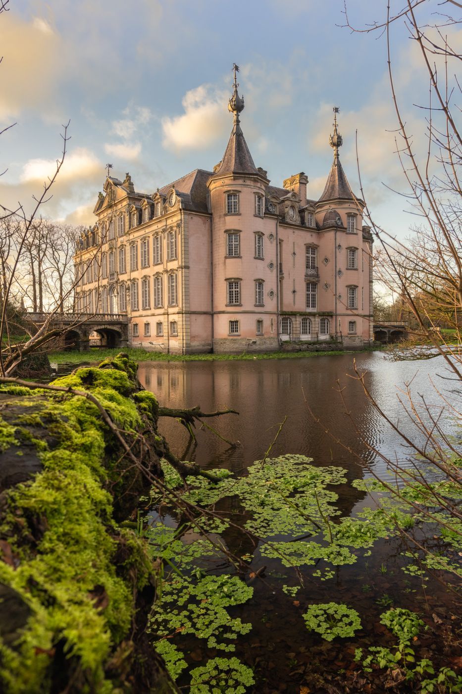 Poeke Castle in Flanders, Belgium