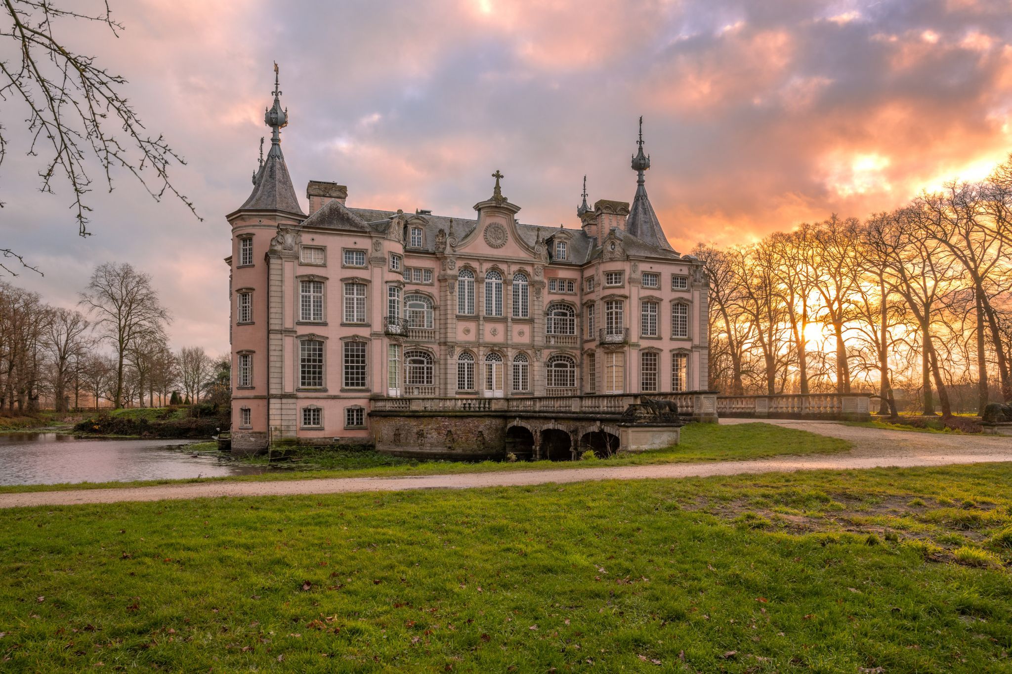 Poeke Castle in Flanders, Belgium