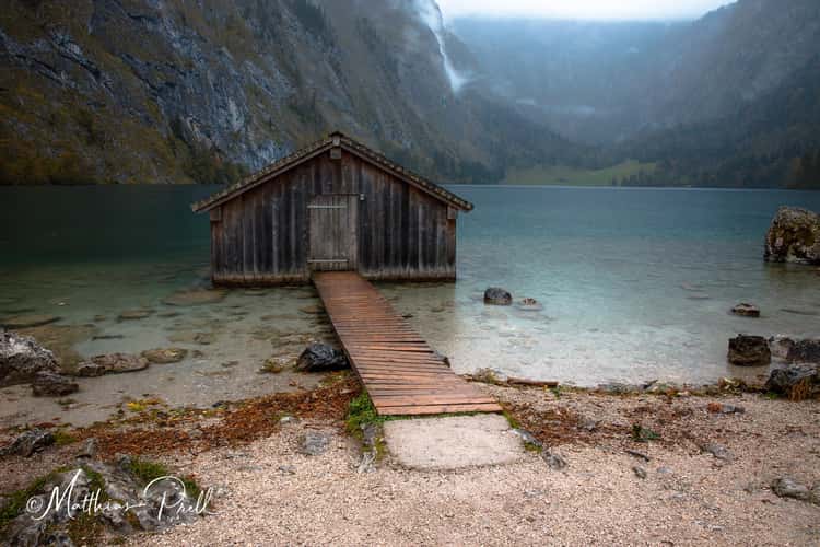 Boathouse at Lake Obersee, Bavaria