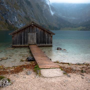 Boathouse at Obersee, Germany