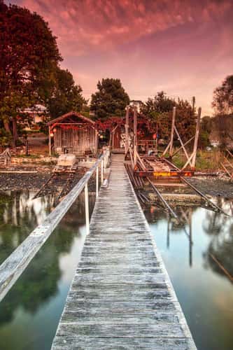 Boatyard  & Jetty Cygnet Tasmania