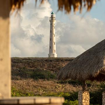 California Lighthouse view vom Arashi Beach, Aruba