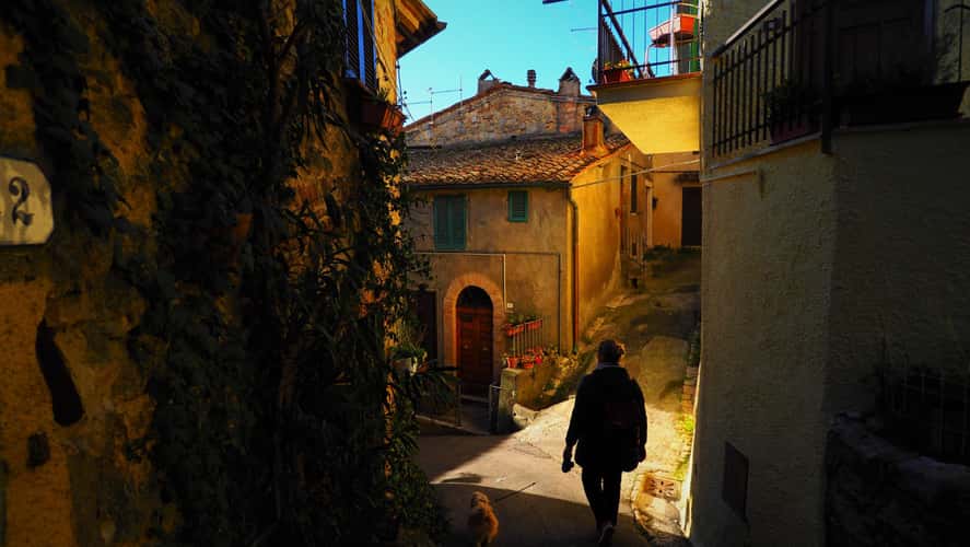 Christmas Lights in Val d'Orcia