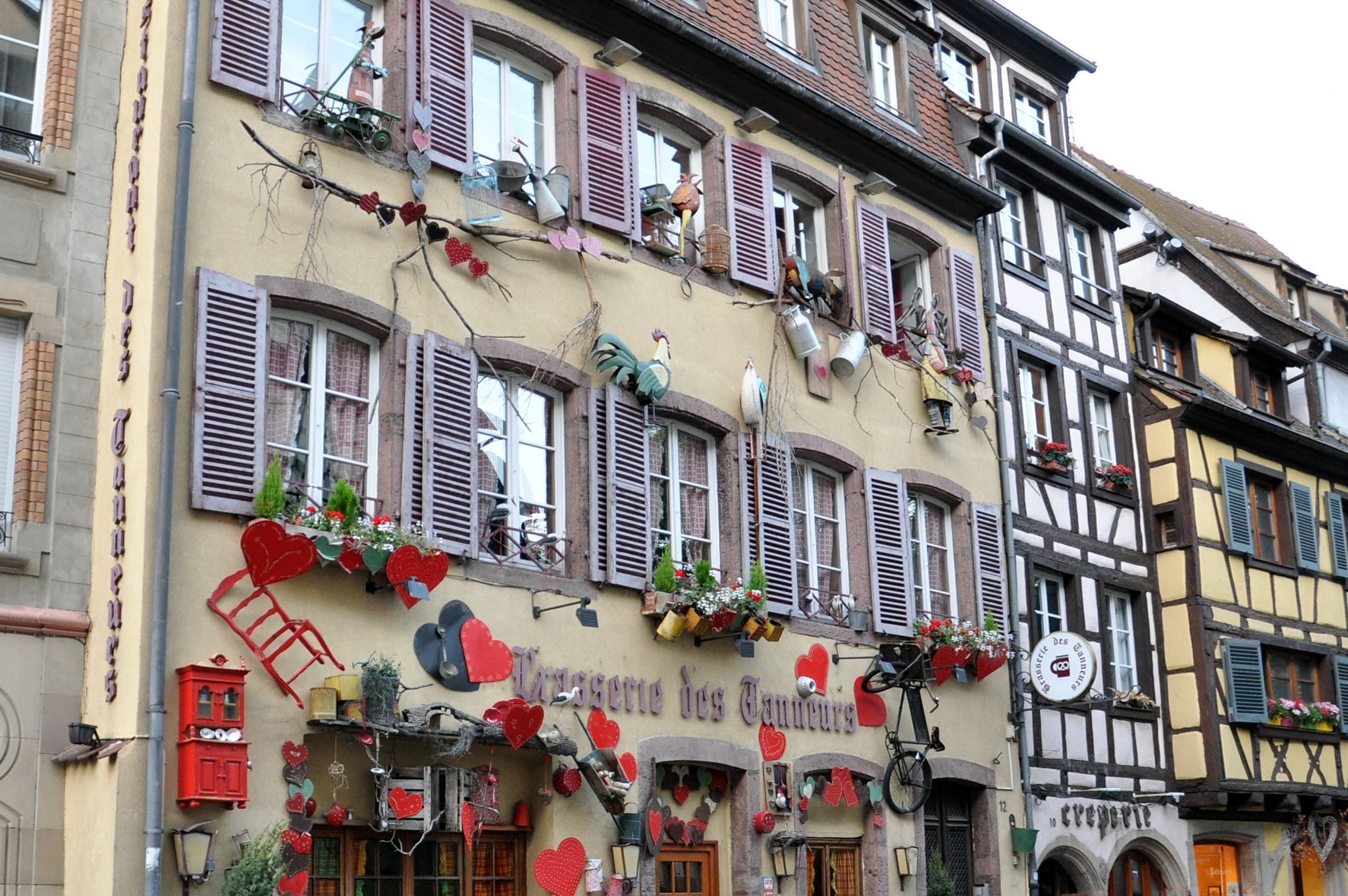 funny house in the old town, France