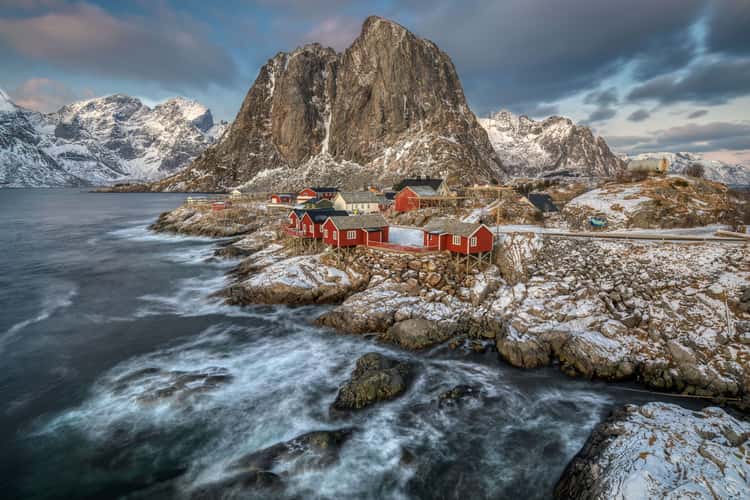 Hamnøy, classic view, Lofoten