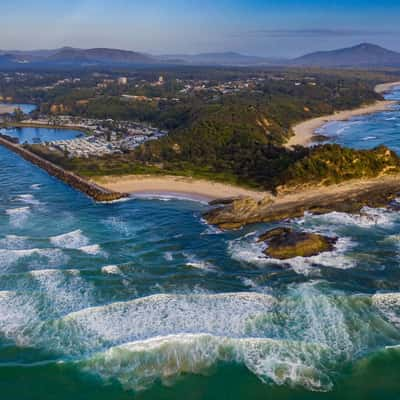 Headland and caravan Park Nambucca Heads NSW, Australia