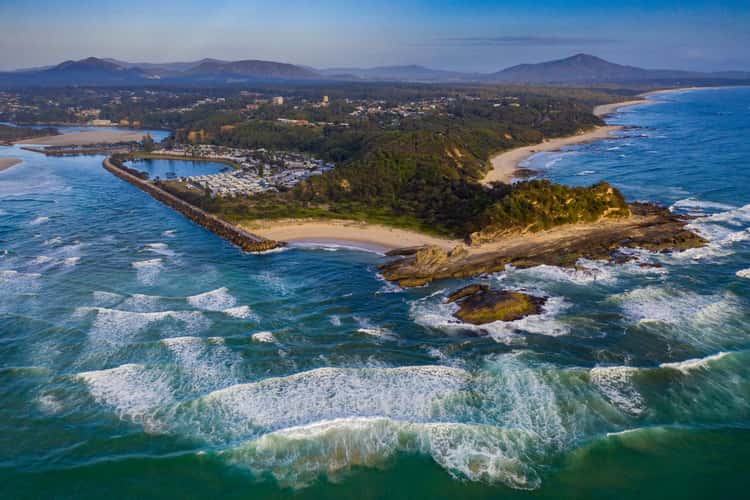 Headland and caravan Park Nambucca Heads NSW