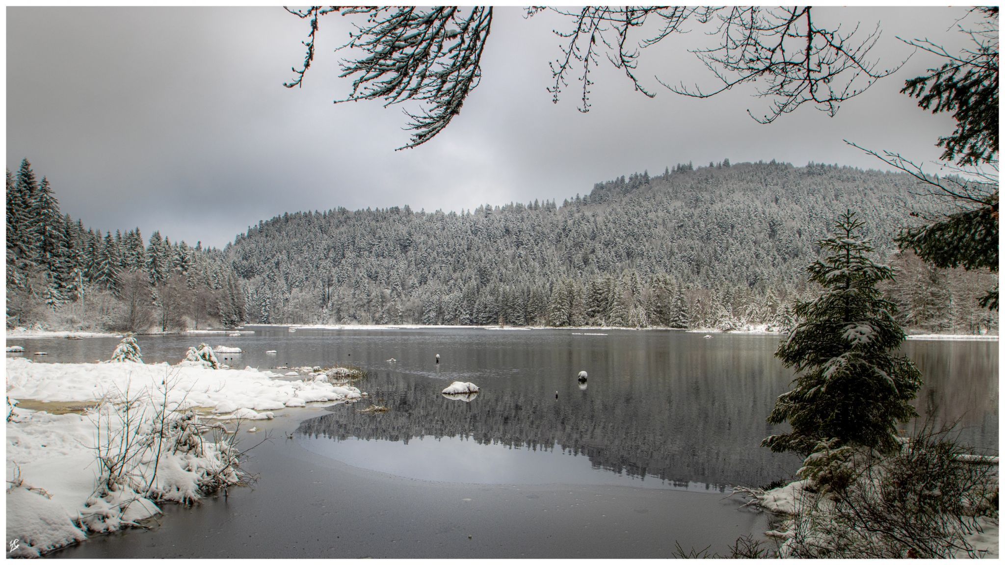 Lac de Lispach, France