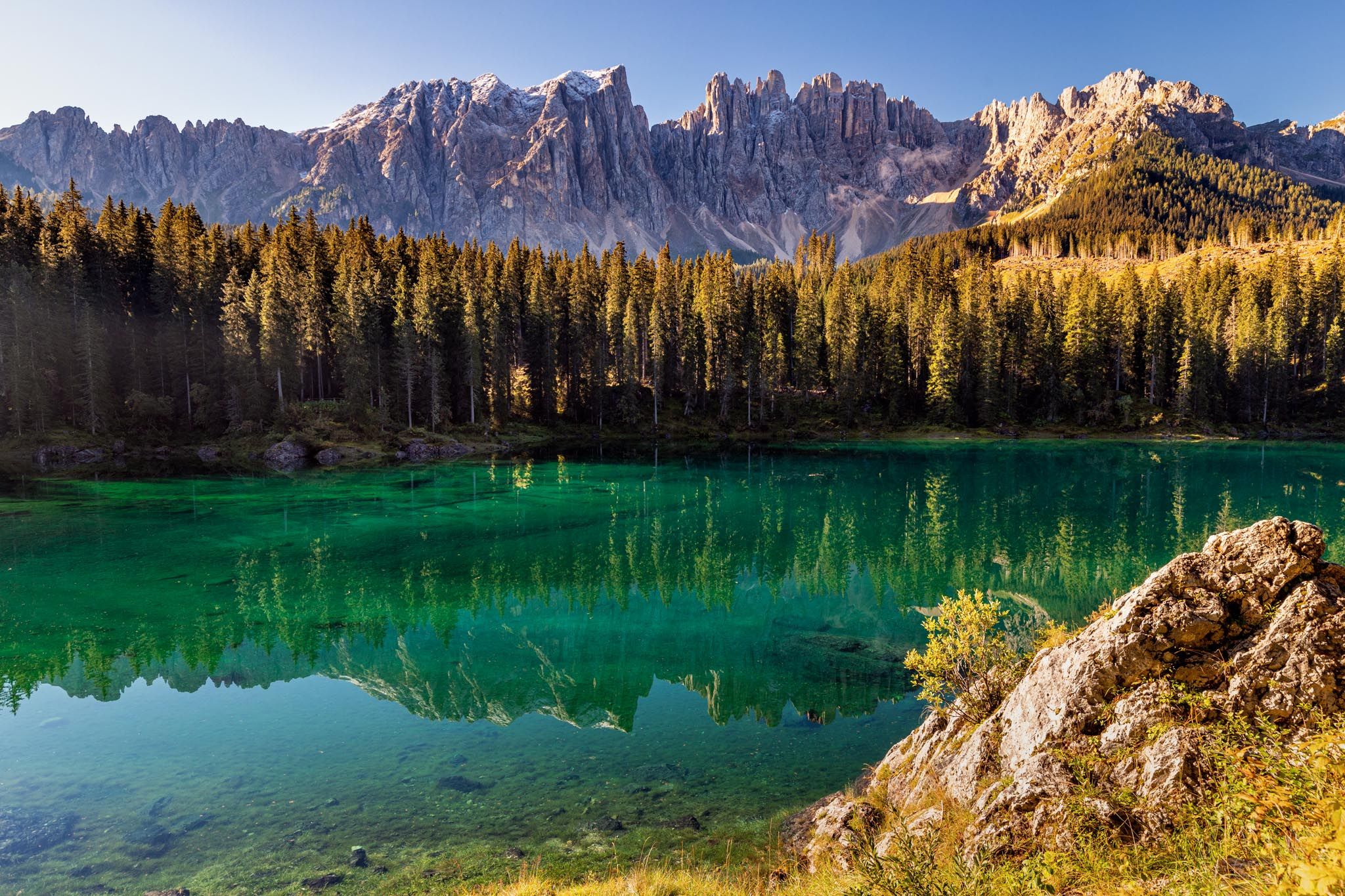 Lake Carezza, Dolomites, Italy