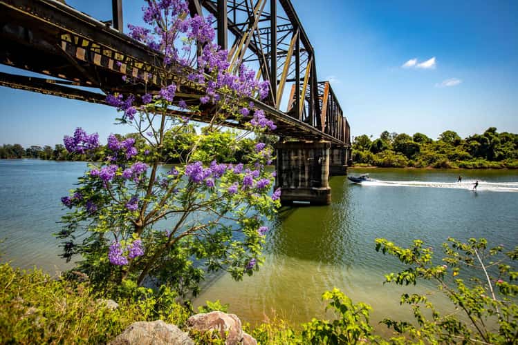 Rail Bridge Hastings River Wauchope New South Wales